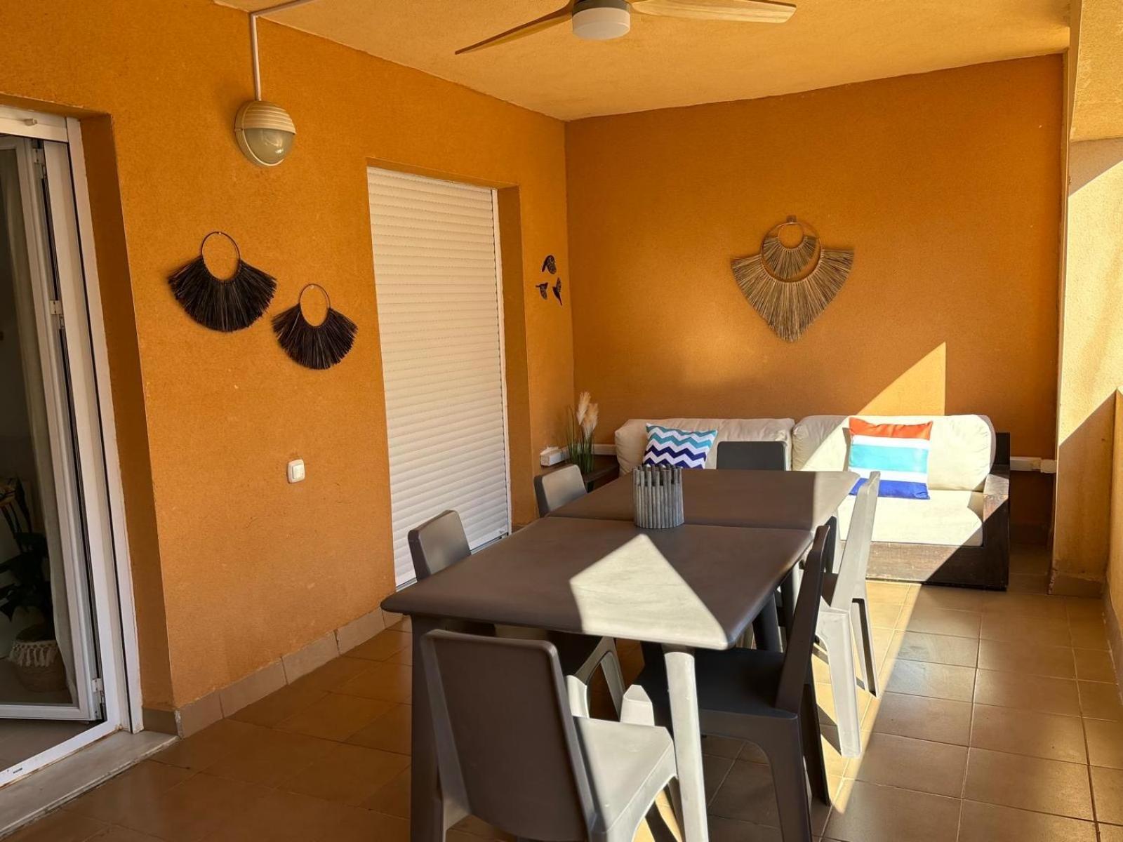 Bajo Con Jardin A Pie De Playa Y Piscina Comunitaria Con Jacuzzi Appartement Playas de Vera Buitenkant foto