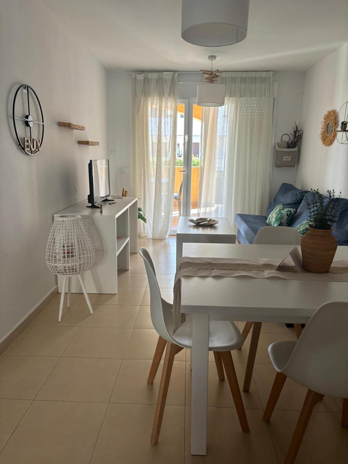 Bajo Con Jardin A Pie De Playa Y Piscina Comunitaria Con Jacuzzi Appartement Playas de Vera Buitenkant foto
